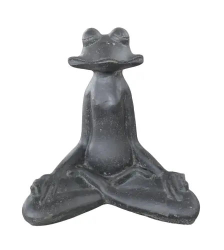 Product image of the product “meditation frog, 53 cm high, antique finish ”